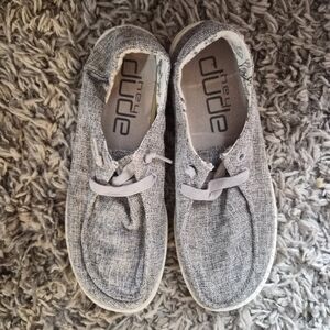 Hey Dude Wendy Gray Knit Slip On Shoes Women’s Size 7 Lightweight Casual